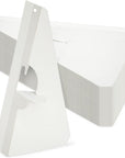 50 Pack Self Stick 9 Inch Cardboard Easel Backs, Picture Frame and Art Stand for Painting, Photos, Artwork, Crafts (White)