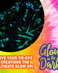 Easy Techniques for Fun Fabric Designs, Glow & Neon Dye Colors DIY Activity & Gift Idea, Glow-In-The-Dark