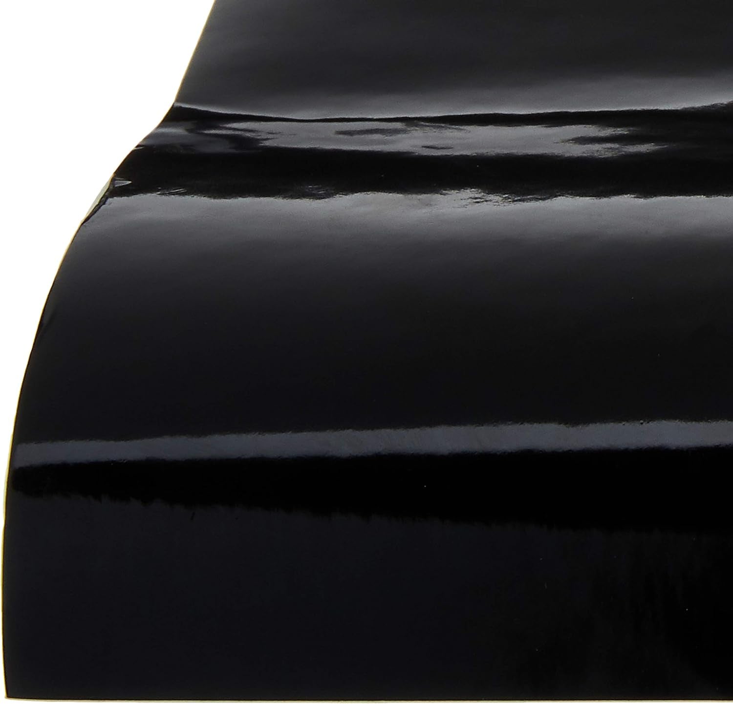 651 Permanent Adhesive Black Gloss Vinyl (12 Inches X 6 Feet)
