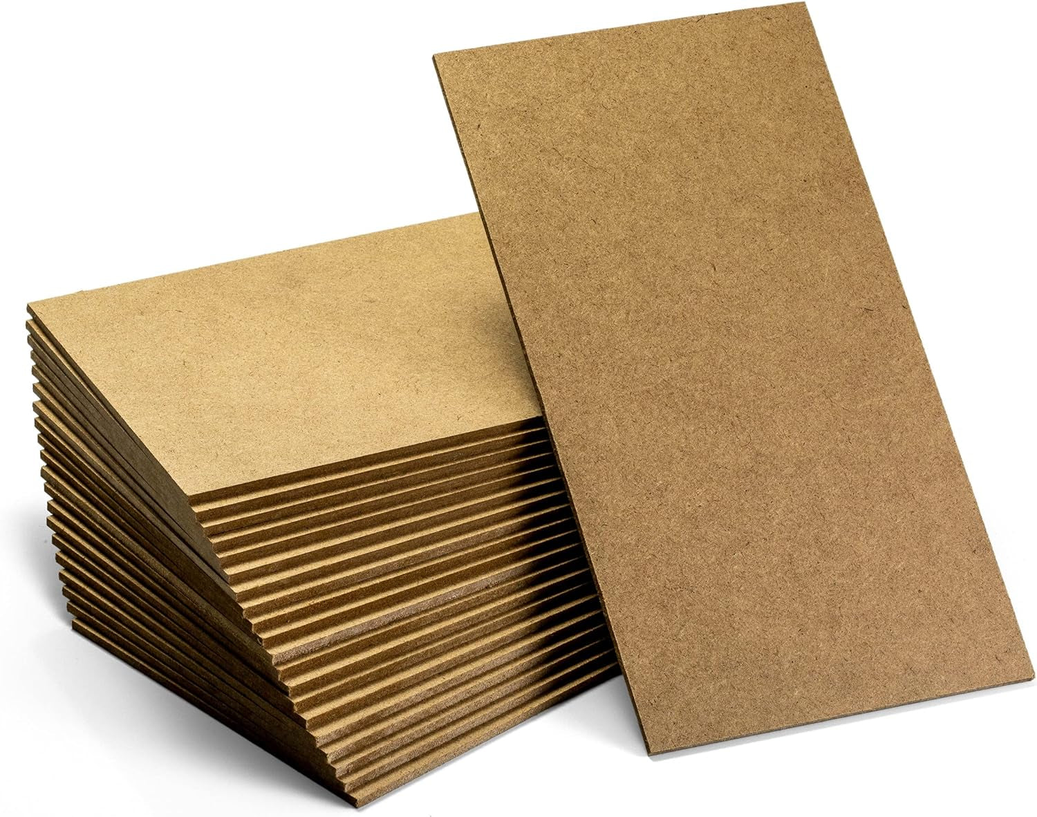 5”X9” MDF Board for Crafts, Medium Density Fiberboard, Board 1/8 Inch Thick, Hardwood Board 20PK (83154),Brown