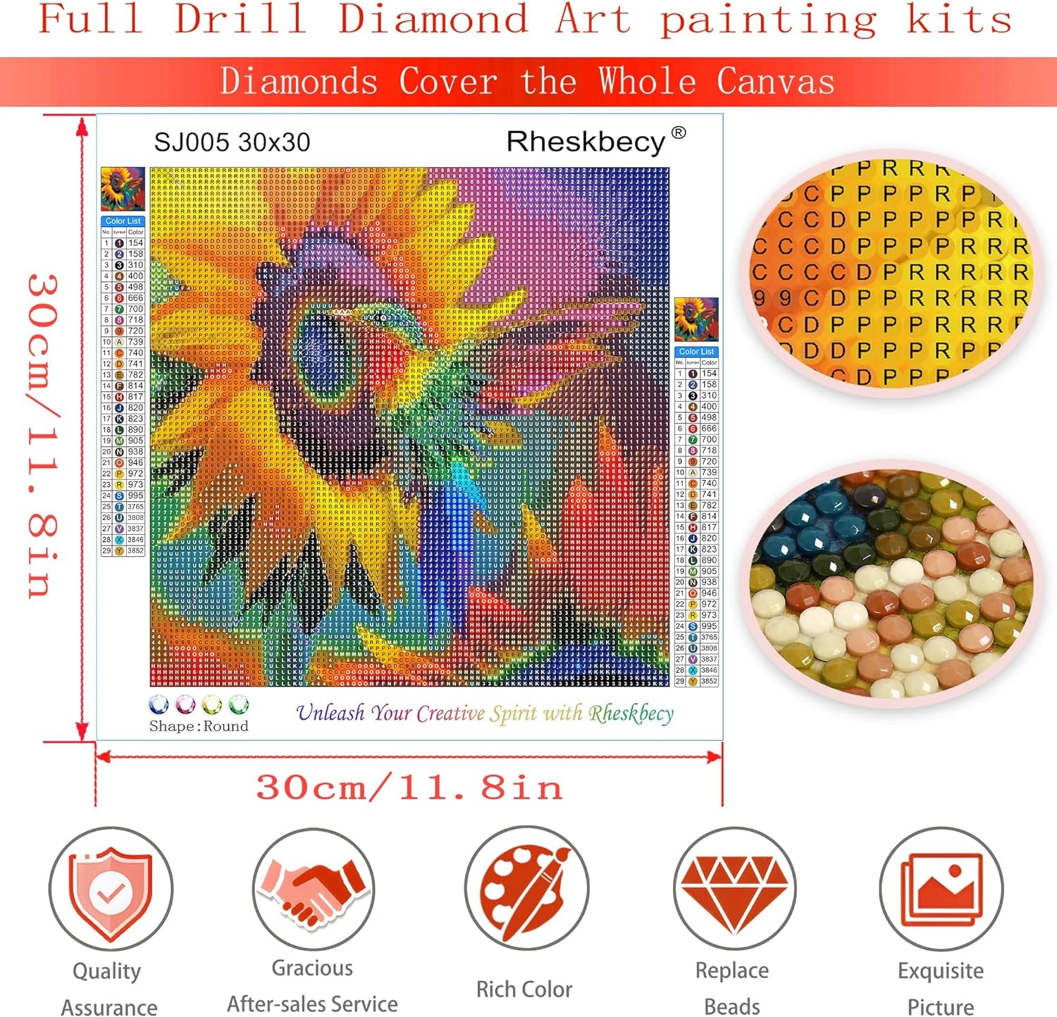 Diamond Mosaic Painting Kits for Adults Sunflower DIY Diamond Art Kit Hummingbird Full Drill round Diamond Dots Painting Gem Art Kit Beginners Home Wall Decor Gifts 12X12In