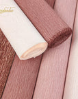 8 Rolls Rose Gold Premium Crepe Paper Rolls for DIY Gift Wrapping Paper Crafts Birthday Wedding Holiday Paper Flower, 20 Inches Wide by 6.56 Ft Long, 4 Colors