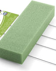Floral Tombstone Hugger with Florafōm 2.6 Inch X 12 Inch X 17.3 Inch Green