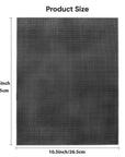 4 Pieces 7 Count Black Plastic Mesh Canvas Sheets for Embroidery, Acrylic Yarn Crafting, Knit Crochet Projects and Make Aquarium Dividers (10.5 X 13.5 Inch)