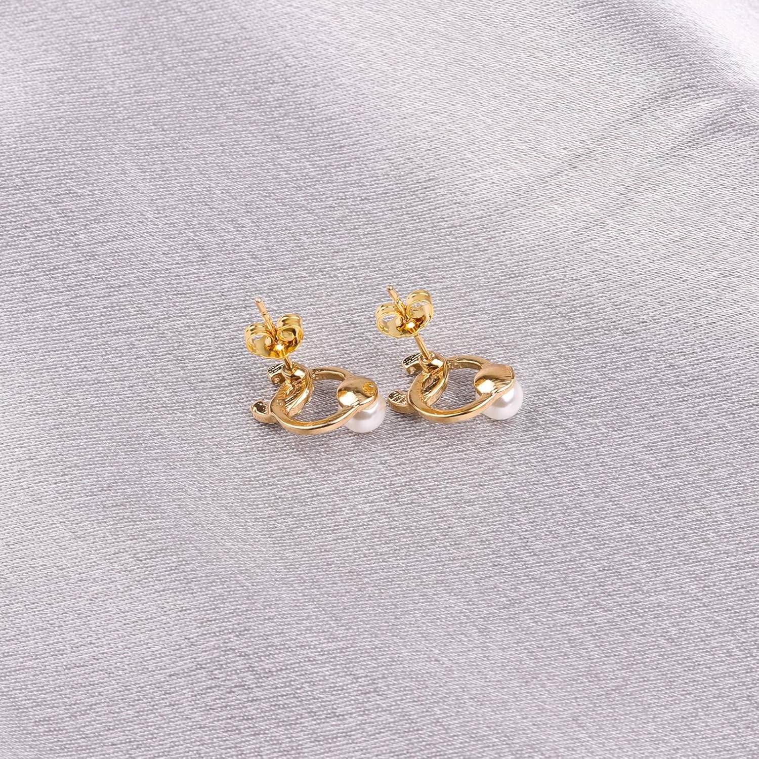 14K Gold Earring Backs Replacements - Hypoallergenic Earring Backs for Studs, Secure Ear Locking for Stud Earrings Ear Nut for Posts, 10Pcs/5 Pair