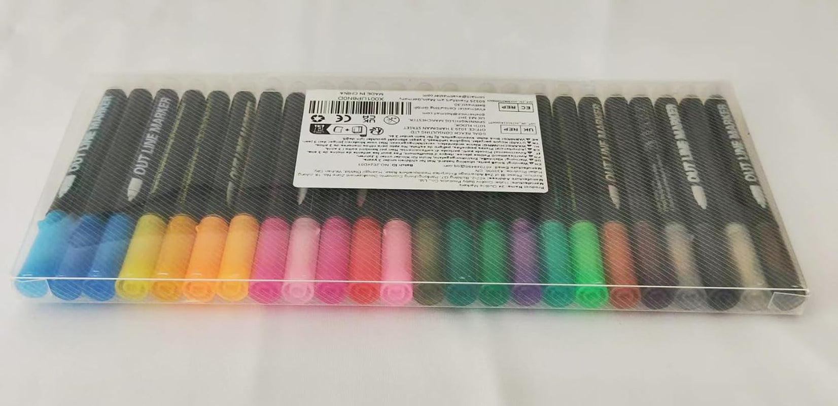 Shimmer Markers Outline Double Line: 24 Colors Glitter Metallic Pen Set Super Squiggles Sparkle Cool Fun Self Sparkly Kid Age 4 8 10 12 Girl Gift Doodle Supplies Art Craft Girl Stocking Stuffer