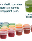 Professional 80 Color Set of Acrylic Paint Jar Set - 3.68Ml Jars - Rich Vivid Colors for Artists, Students, Beginners - Canvas Portrait Paintings