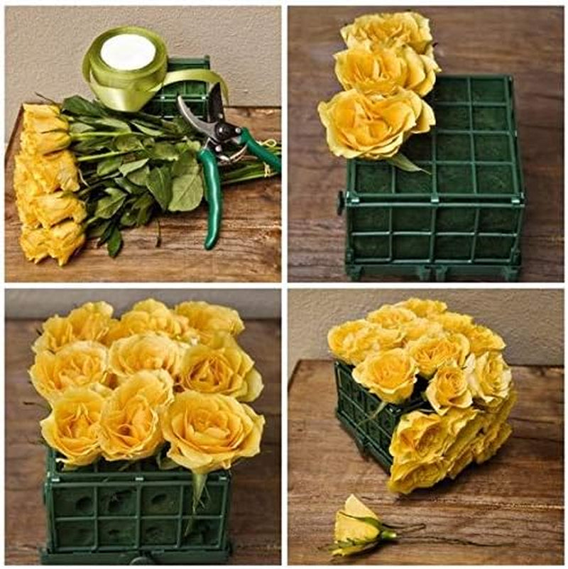 6X3X2.5 Inch Wet Floral Foam Blocks Rectangle Small Size Foam Bricks for Fresh Artificial Flower Arrangements Wedding Centerpiece Party Home Decoration Pack of 6 Green