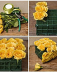 6X3X2.5 Inch Wet Floral Foam Blocks Rectangle Small Size Foam Bricks for Fresh Artificial Flower Arrangements Wedding Centerpiece Party Home Decoration Pack of 6 Green