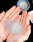 UV Resin Droplet Bubble Beads Fillers 0.4 Mm to 3 Mm for DIY Shaker Resin Molds Pendant Jewelry Making (Transparent and Bright Colors), 100 G