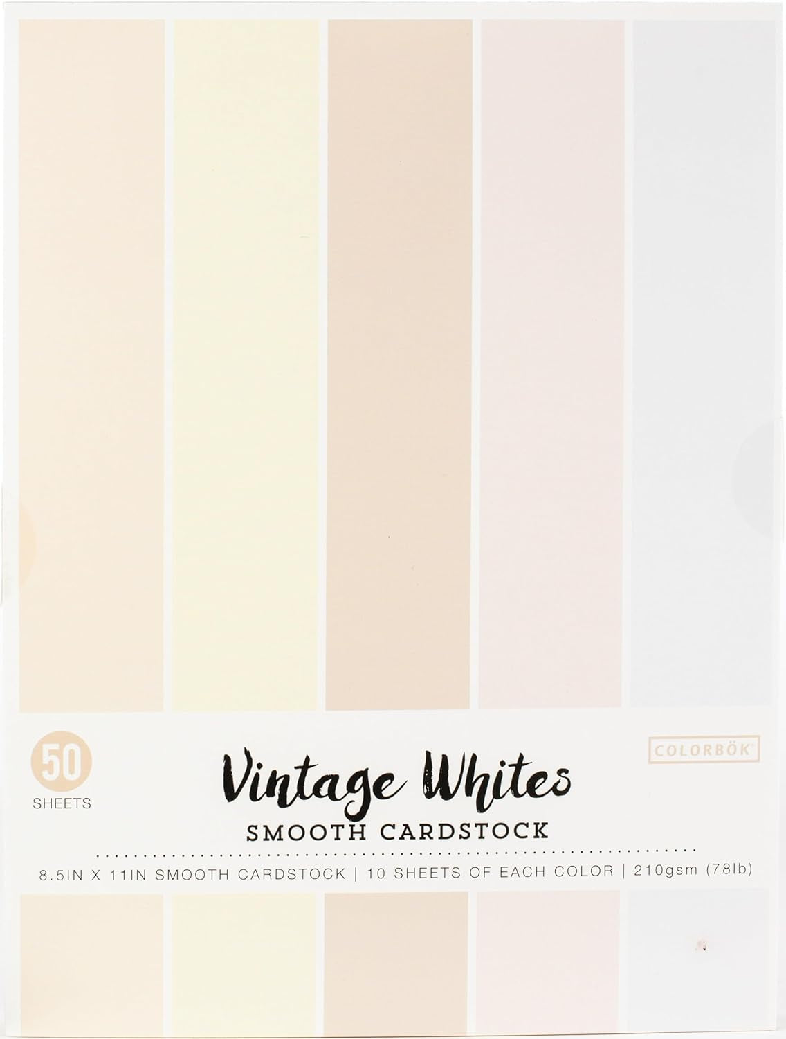 8.5In Smooth Cardstock Whites, Multi-Colored