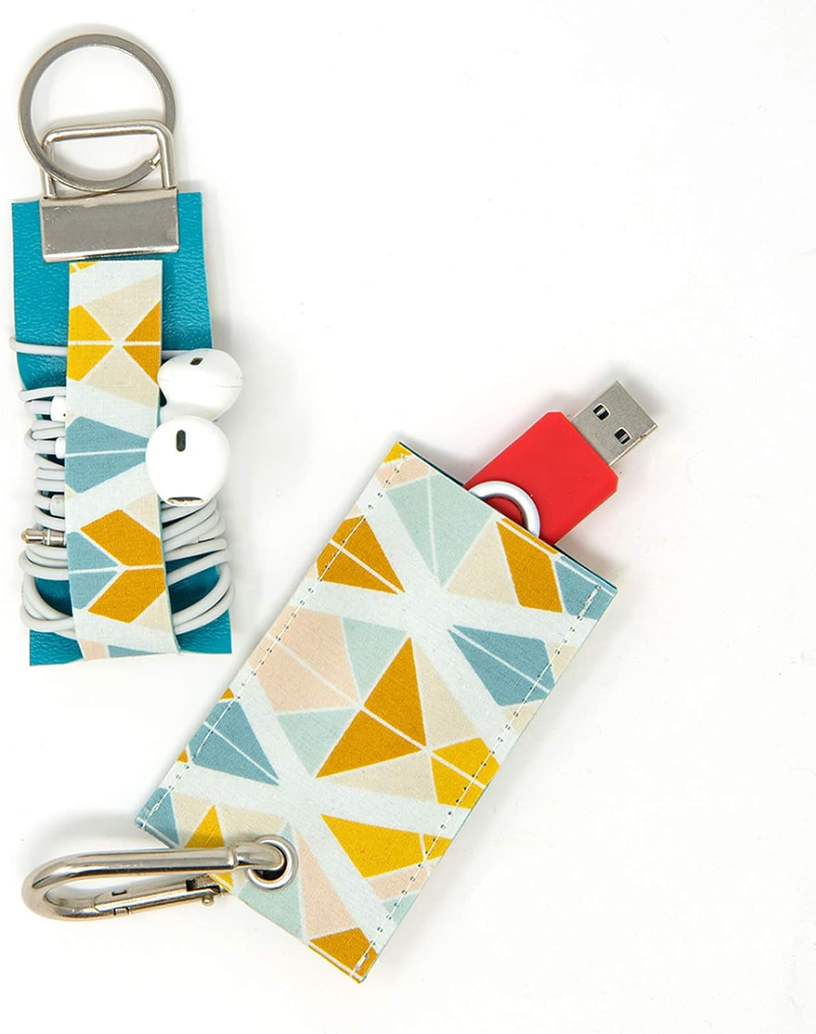 100 Pack Key Fob Hardware 1 Inch Bulk, Silver Tone Key Chain Fob Wristlet with Key Ring for Wristlet Keychain, Key Lanyard, Key Chain Making Hardware Supplies