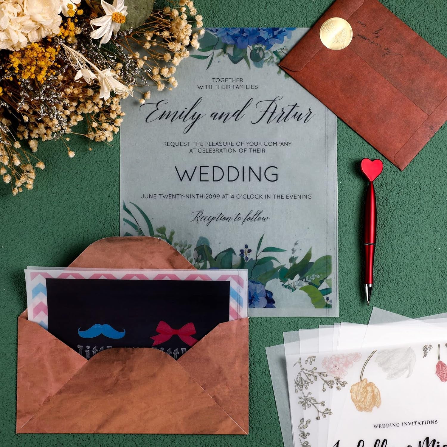 300 Sheets Vellum Paper 8.5 X 11 Inches Translucent Printable for Vellum Jackets Wedding Invitations Cards Inserts Photo Overlays Sketching Printingtracing Card Overlays Lantern Envelope