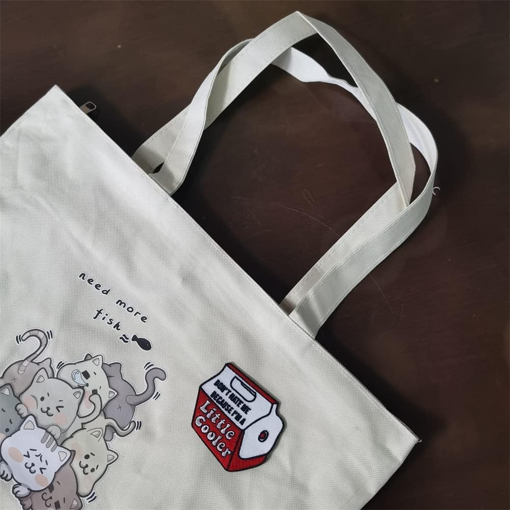 Don'T Hate Me Because I'M a Little Cooler Embroidered Patch Iron on Sew on Words Patch DIY Accessory Punk Skull Cool Patches for Backpacks Jackets Clothes