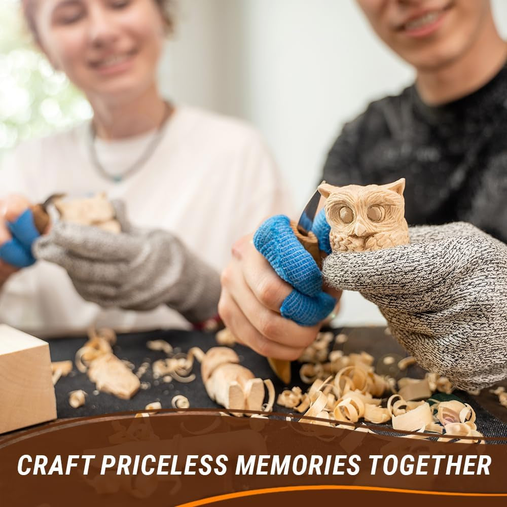 BW19 Basswood Carving Blocks Whittling Wood Carving Kit 19PCS Wooden Blocks for Crafts Bass Wood for Carving - Unfinished Wood Blocks Set Craft Soft Wood Carving Blocks, Piece of Wood