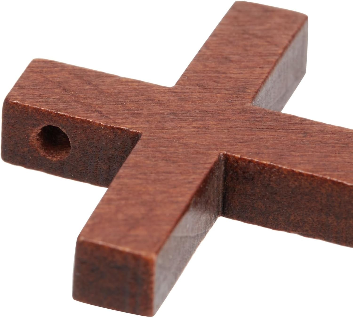 50 Pack Bulk Small Cross Set for Crafts, Wooden Cross Charms for Christian Baptism, Easter, First Communion, Rosary (1 X 2 In)