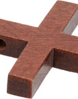 50 Pack Bulk Small Cross Set for Crafts, Wooden Cross Charms for Christian Baptism, Easter, First Communion, Rosary (1 X 2 In)