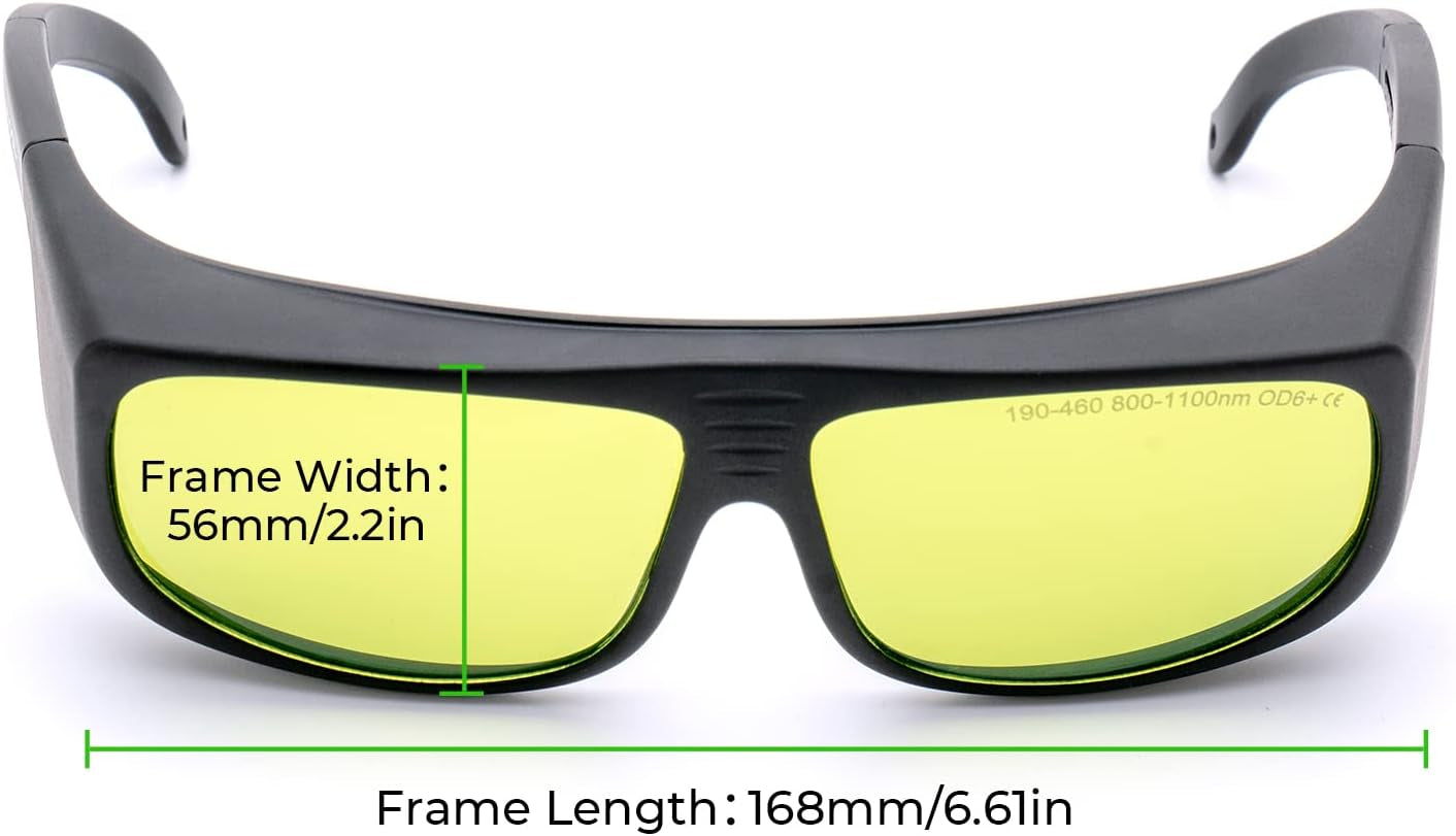 Laser Safety Glasses OD 6+190Nm–460Nm & 800Nm–1100Nm, Laser Safety Goggles for  F1, F1 Ultra, M1, M1 Ultra, S1, D1, P2 and Most Laser Engraving, Laser Engraver Accessories