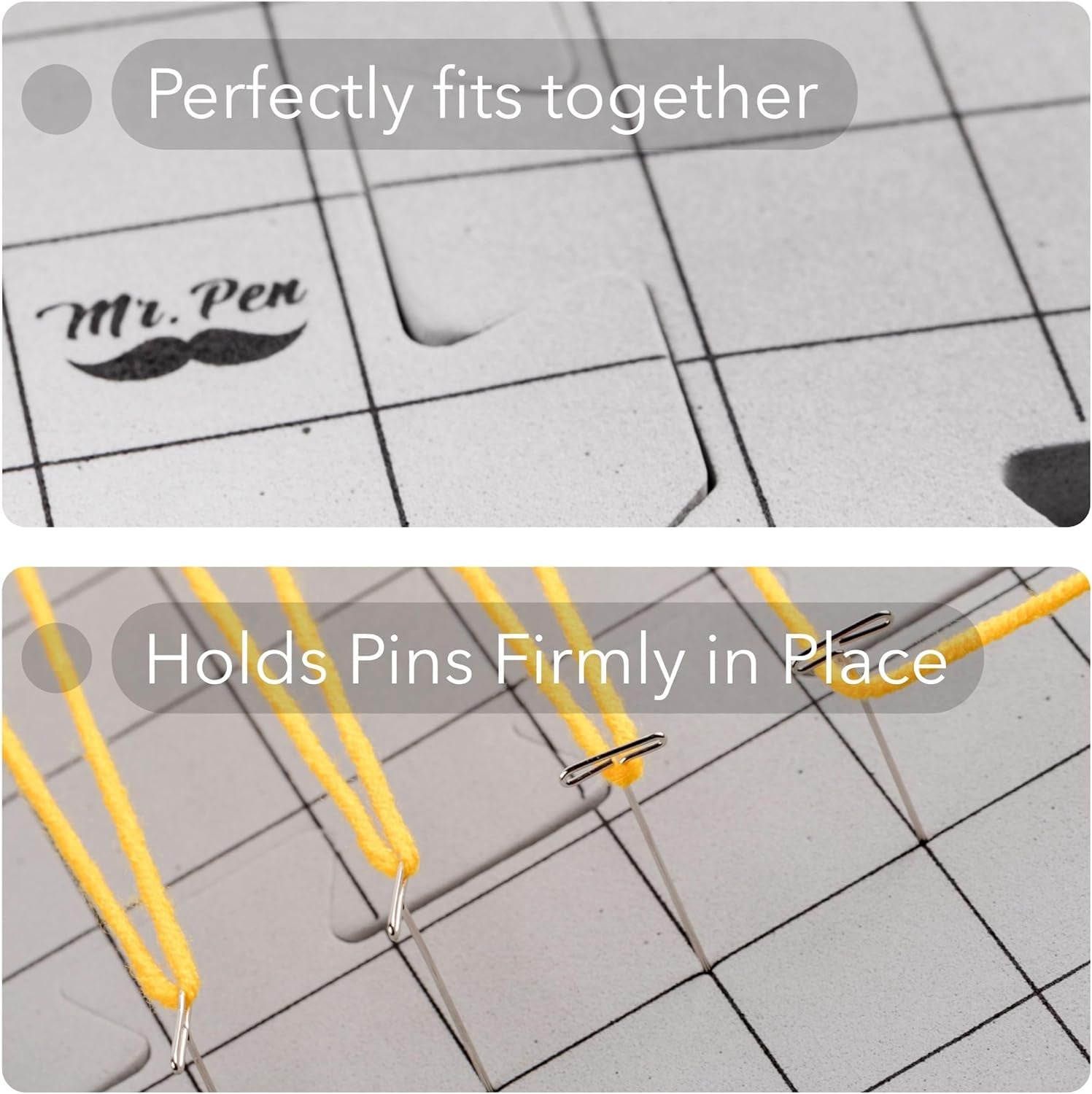 - Interlocking Blocking Mats, 12”X12”, 4 Pack, Blocking Mats for Knitting &amp; Crochet Projects with 50 T-Pins, Knitting Blocking Mats and Pins, Crochet Blocking Board for Crocheting