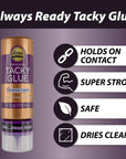 All Purpose Tacky Glue – Dries Clear– 4 OZ – Single