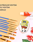 Paint Brushes Set 20Pcs, Art Brushes, Paint Brushes, Paint Brush, Paint Brushes for Kids, Watercolor Brushes, Acrylic Paint Brushes, Paint Brushes for Acrylic Painting, Drawing and Art Supplies