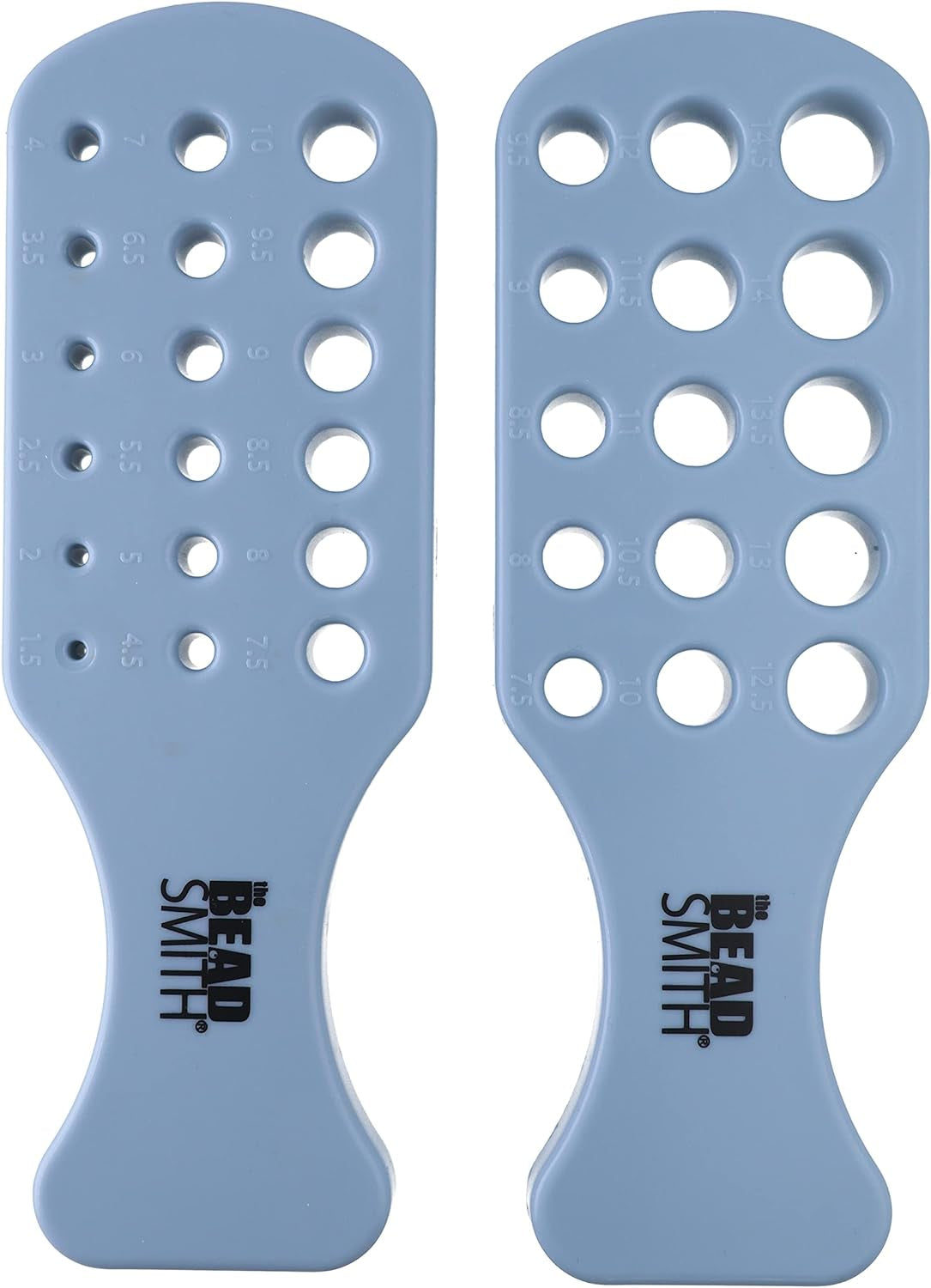 Wire Chain Drawplate, Durable Plastic with Handle, 2 Paddles, 33 Holes - Diameter Range 1.5 – 14.5Mm – Smooth, Shape and Condense Knitted, Crocheted, Woven or Braided Wire