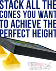 Yellow Cone Canvas and Cabinet Door Risers - Acrylic and Epoxy Pouring Paint Canvas Support Stands (Pack of 20) Great to Get Your Canvas or Cabinet Doors Pyramid Triangle Risers