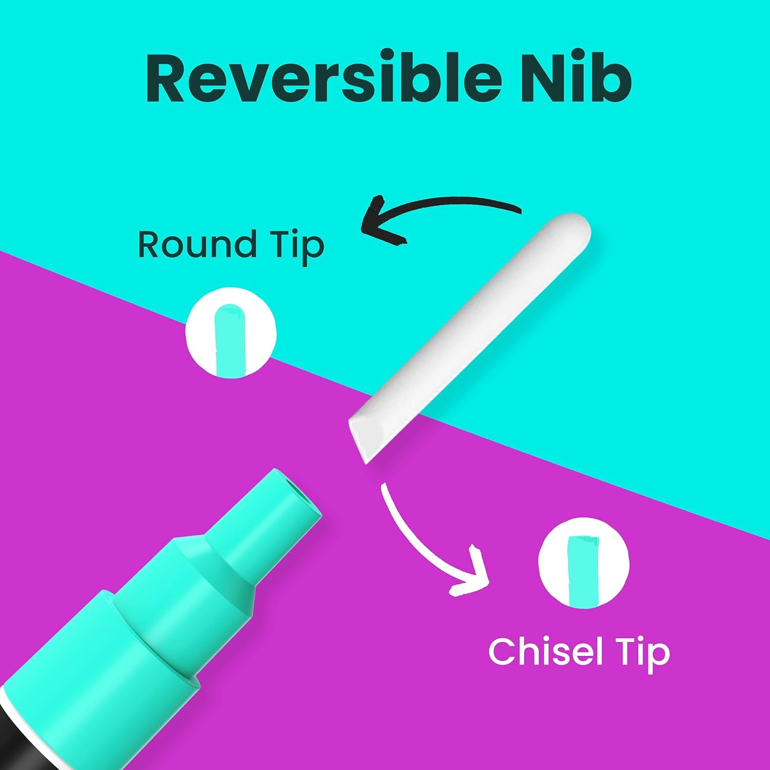 10 Fine Tip Liquid Chalk Markers for Chalkboard Signs, Blackboard, Window, Labels, Bistro, Glass, Car (10 Pack 3Mm) - Wet Wipe Erasable Ink Chalk Board Markers, 3Mm Reversible Tip Chalk Pens