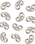 12Pcs/6 Pairs 925 Sterling Silver Earring Backs Replacement Secure Ear Locking for Stud Earrings Ear Nut for Posts, 5X6Mm