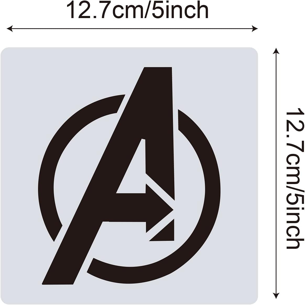 25 Pcs Superhero Stencils for Painting on Wood Canvas - Kids Drawing Painting Stencil Art Supplies Superhero Avatars and Logo Stencils for Home Decor & DIY Project