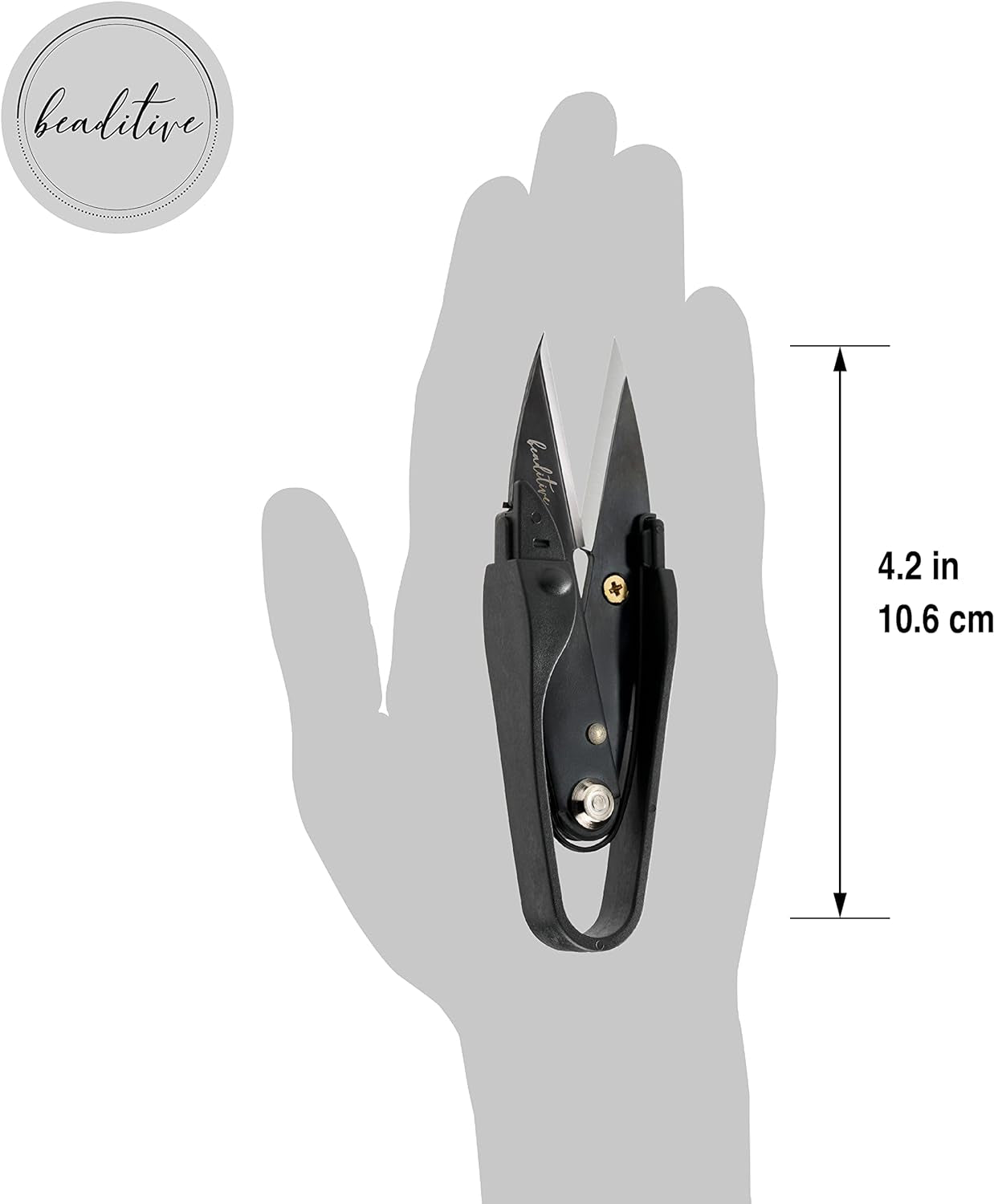 Premium Thread Snips - Thread, Yarn, Embroidery Snipper for Sewing, Quilting, Knitting, Jewelry Making - High-Carbon Steel Blades with Protective Cap and Lanyard