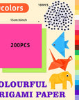 300 Sheets Origami Paper,20Colors,200 Sheets 6 Inch Square Colored Paper for Crafts and 100Pcs Self-Adhesive Wiggle Eyes Sets,Doubled Sided Color Craft Paper