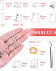 Hypoallergenic Earring Making Kit,  3080Pcs Earring Supplies Kit Includes Earring Hooks, Earring Backs, Jump Rings, Eye Pins, Earring Posts and Tools for Earring Making and Repairing