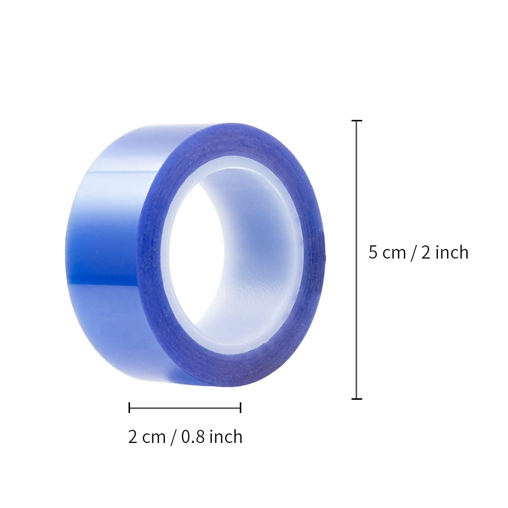 6 Rolls Sublimation Blanks 0.8 Inch X 52 Ft Heat Resistant Tape, Blue Heat Tape, Thermal Tape up to 250 C(480 F) for Sublimation Tumblers Mugs Sublimation Print Heat Press