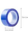 6 Rolls Sublimation Blanks 0.8 Inch X 52 Ft Heat Resistant Tape, Blue Heat Tape, Thermal Tape up to 250 C(480 F) for Sublimation Tumblers Mugs Sublimation Print Heat Press