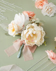 300 Pieces White 22 Gauge Floral Wire Stems for DIY Crafts, Artificial Flower Arrangements (16 In)