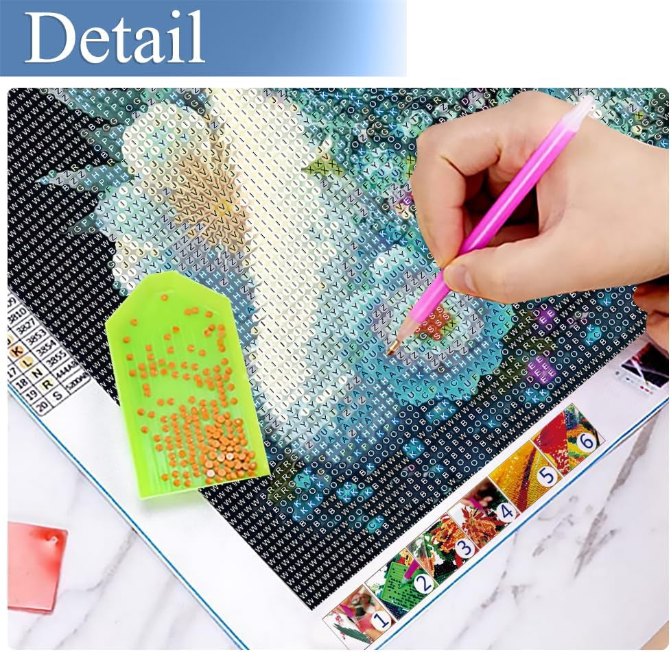 Dog Diamond Painting Kits for Adults&Kids DIY 5D Diamond Art Paint with round Diamonds Full Drill Dog Gem Art Painting Kit for Home Wall Decor Gifts12X16Inch