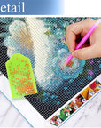 Dog Diamond Painting Kits for Adults&Kids DIY 5D Diamond Art Paint with round Diamonds Full Drill Dog Gem Art Painting Kit for Home Wall Decor Gifts12X16Inch