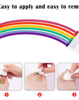 4 Pcs Rainbow Face Body Paint-Gay Pride Day Flag Face Paint-Lgbt Rainbow Stripe Crayon for Gays Pride Day,Lgbtq Community Celebrations Party