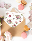 12 Designs Spring Pattern Paper 24 Sheet Rose Floral Scrapbook Paper Pink Double-Sided Collection Decorative Craft Paper Folded Flat for Card Making Scrapbook Photo Album Decor, 30 X 30Cm