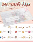 1400Pcs 6 Colors 4X7Mm Letter Beads for Bracelets Making Kit Alphabet Beads for Jewelry Making with Number Heart Beads Friendship Bracelet Kit