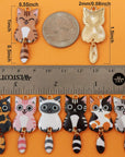 28 Pieces Enamel Cat Charms with Swinging Tails for Jewelry Making and Crafting - Cute Animal Charm for Bracelets Earrings Necklaces Crafts (28Pcs Cat-B)