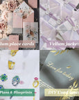 Translucent Vellum Paper - Pack of 50 - Vellum Transparent Paper 8.5 X 11 Inches 110GSM Paper Printable Sketching Tracing Drawing Craft