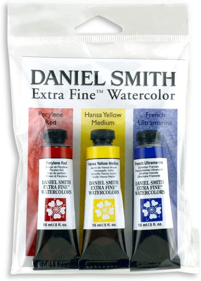 Extra Fine Primary Watercolor Set, 3 Tubes, 15Ml, 1.5 Fl Oz (Pack of 1)