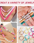 16800Pcs Clay Beads Bracelet Making Kit, 168 Colors Polymer Beads Spacer Heishi Beads, Flat Preppy Beads for Jewelry Making Kit with Charms, DIY Crafts Gift