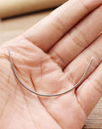 2 Sets 2'' / 2.5'' / 3 ''/ 3.5 '' Curved Leather Hand Sewing Needles C Type Needles for Carpet Leather Canvas Repairing Weaving Crafts
