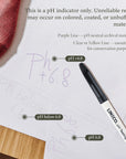 , PH Testing Pen, Pen Tester for Paper or Paperboard Products, Easy to Testing Paper, Turn Purple on Ph Neutrality Papers, 2 Pack