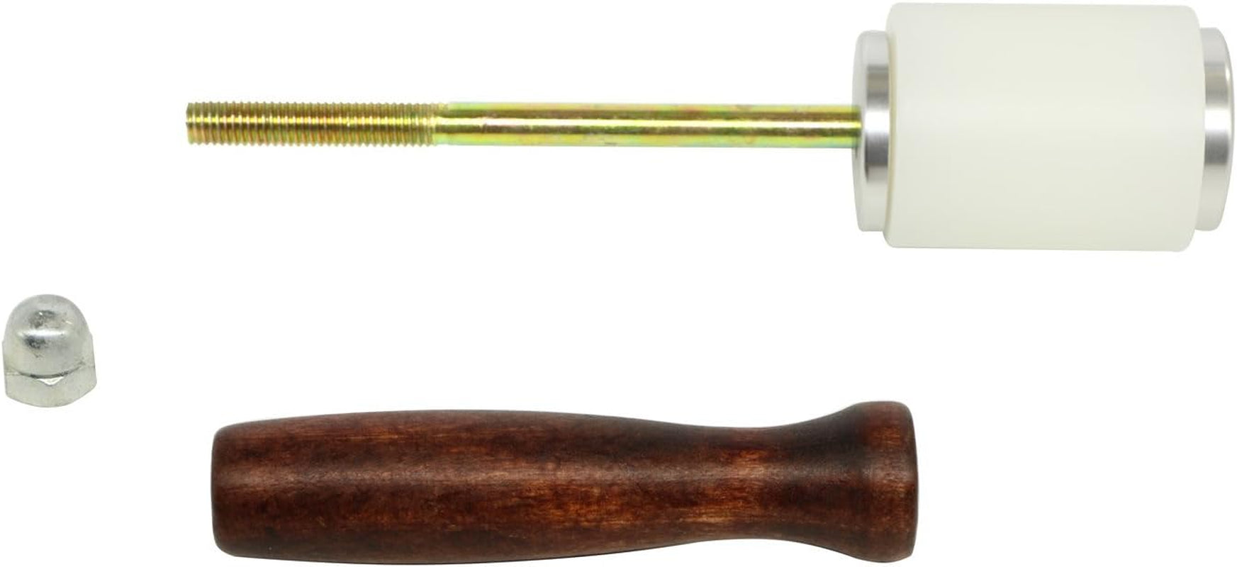 Leathercraft Wooden Handle Nylon Hammer - Wood Leather Carving Hammer Mallet for DIY Stamping Sew Leather Cowhide Tool