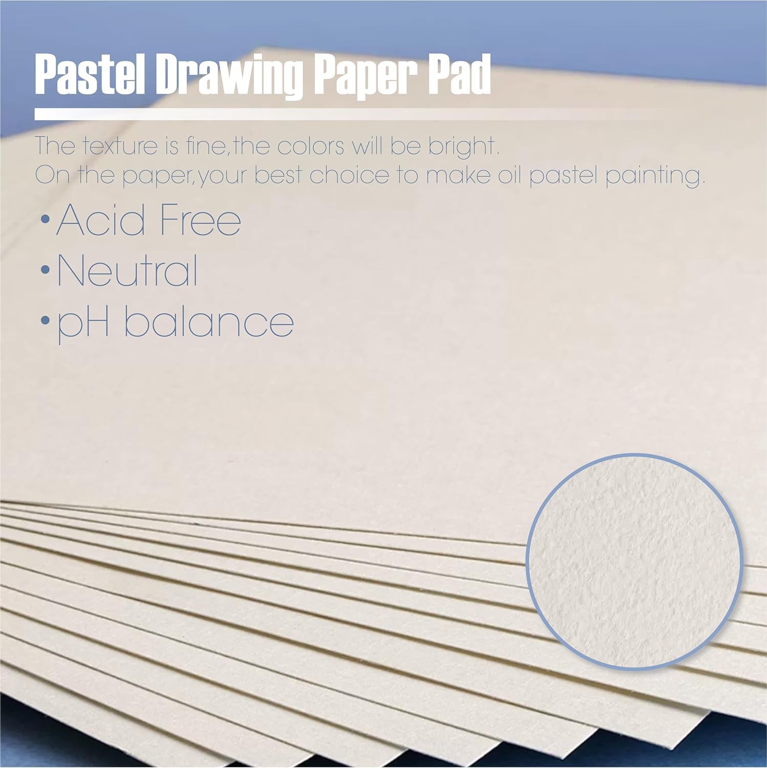 Oil Pastel Pad | 5.9 X 5.9 Inch(123 Lb/200G) | 50 Sheets Heavyweight Drawing Paper