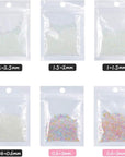 UV Resin Droplet Bubble Beads Fillers 0.4 Mm to 3 Mm for DIY Shaker Resin Molds Pendant Jewelry Making (Transparent and Bright Colors), 100 G